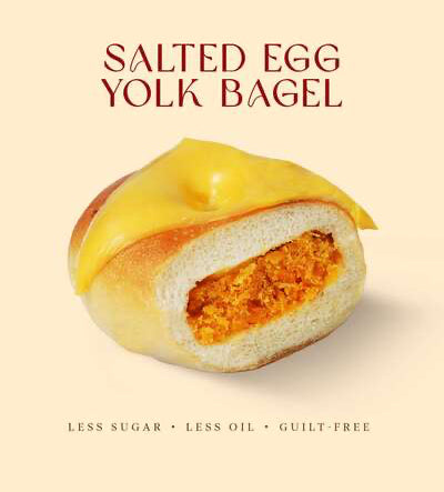 Salted Egg Yolk Bagel