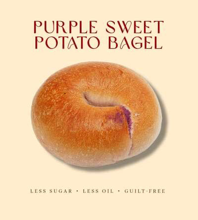 Purple Sweet Potato Bagel
