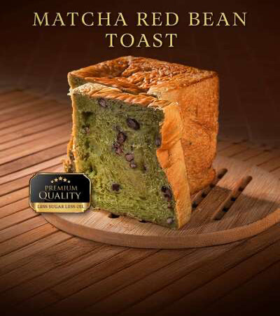 Matcha Red Bean Toast